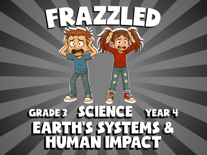 Earth’s Systems & Human Impact FRAZZLED Science Game | No-Prep Year 4 Review Activity