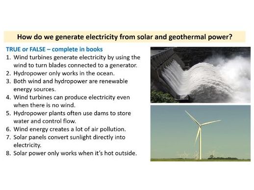 KS4 P3.3 Solar and Geothermal Energy