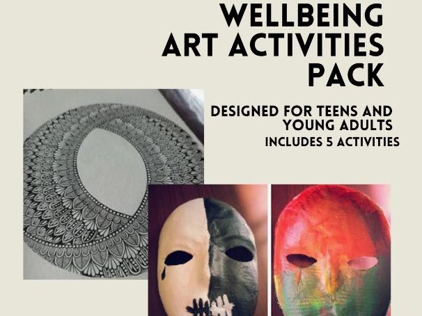 Art for Wellbeing: 5 Mental Health Art Activities and Slides | KS4 and KS5 (Ages 14-18)