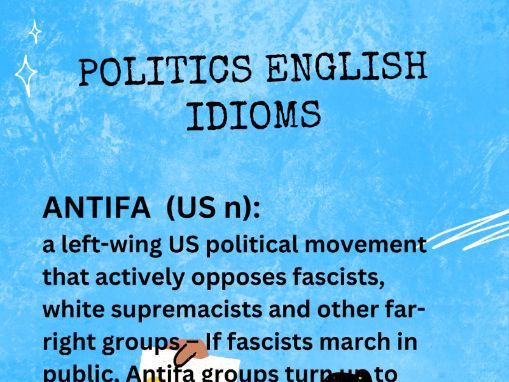 Politics English educational posters