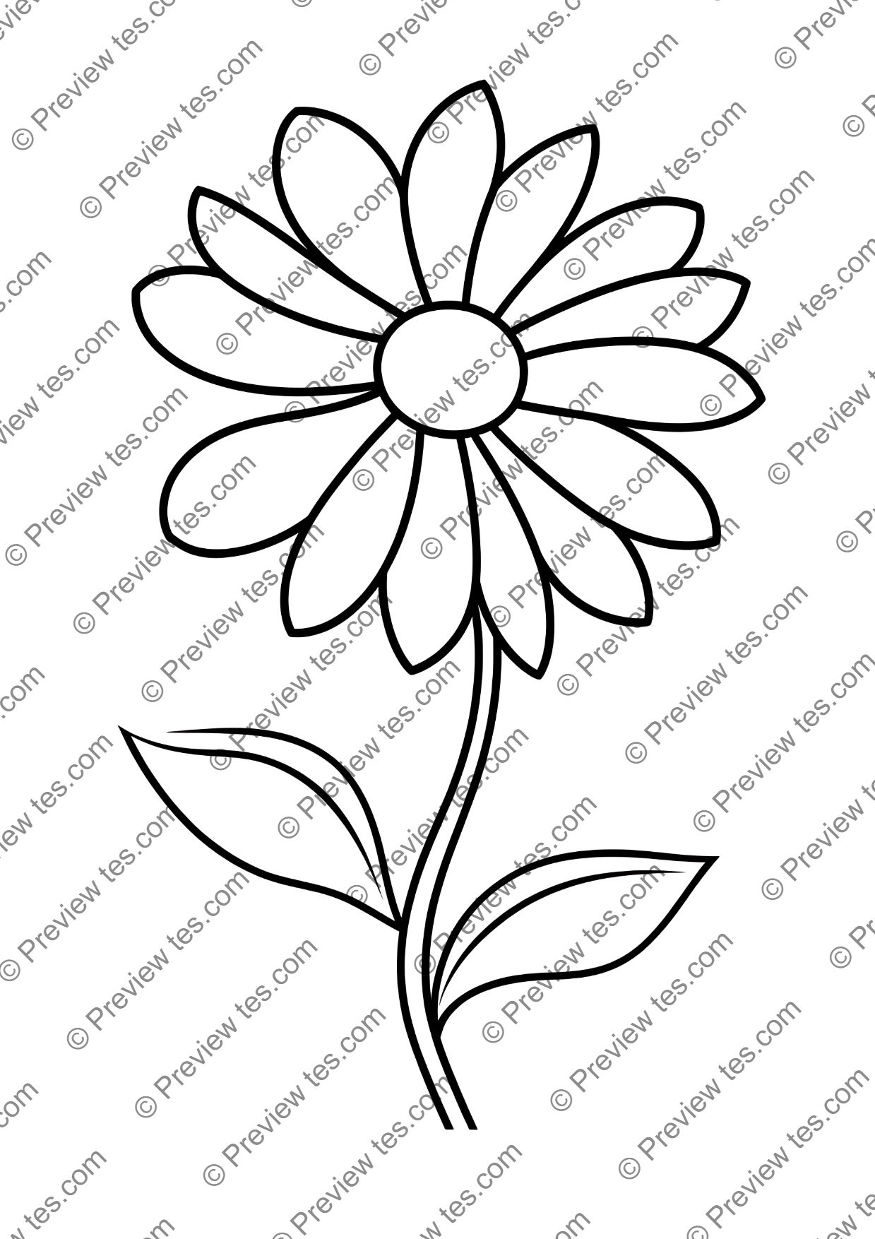 100 Flower Colouring Pages | Pollinator Garden Activities | Plant ...
