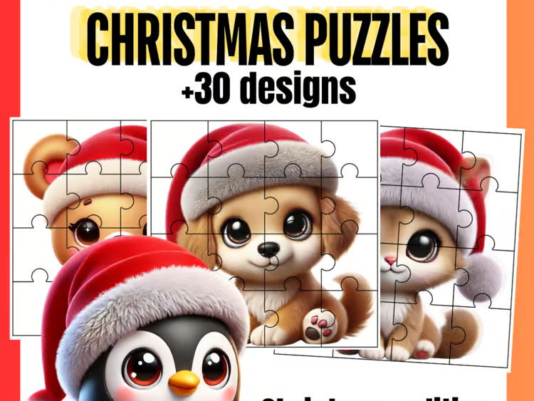 Christmas Picture Puzzles | Fun Holiday Activities for Pre-K and Kindergarten
