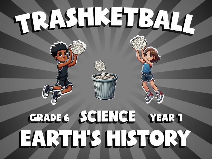 Earth’s History TRASHKETBALL Science Game | No-Prep Year 7 Review Activity