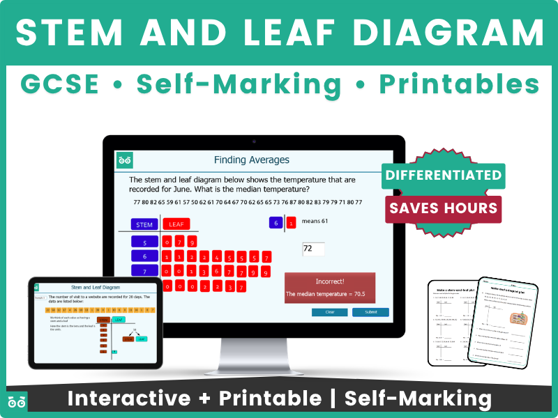 Stem and Leaf Diagrams GCSE Digital Lesson