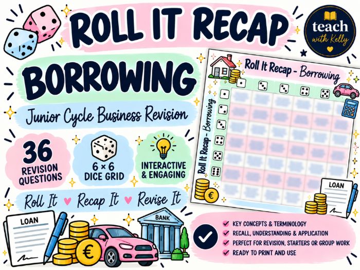 Roll it Recap - Borrowing - Business