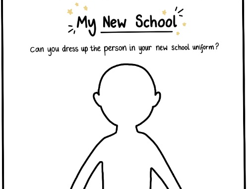 School Uniform Paper Doll Dress Up