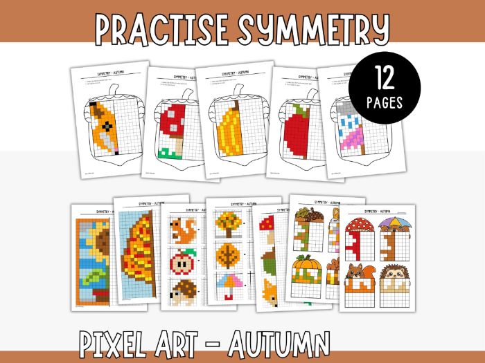 Symmetry Pixel Pictures - Autumn