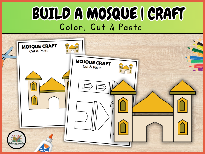 Mosque Cut and Paste Craft | Ramadan & Eid | Islamic Architecture | EYFS | KS1 | KS2