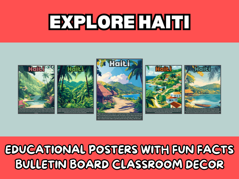 Explore Haiti – Educational Posters with Fun Facts | Bulletin Board ...