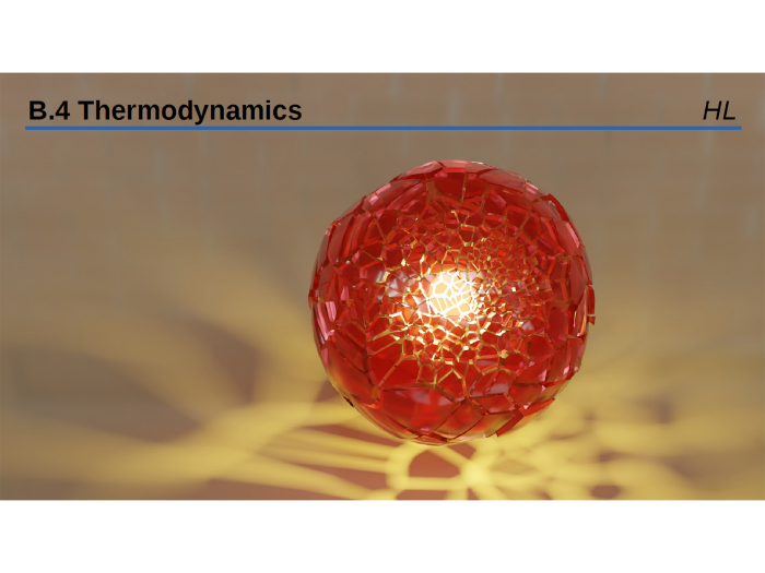 IB physics: B.4 - Thermodynamics (HL)