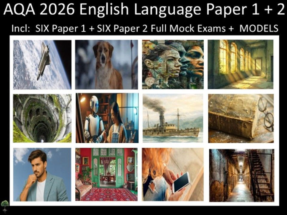 Twelve AQA 2026 GCSE English Language Paper 1 & 2 Mocks | MODELS
