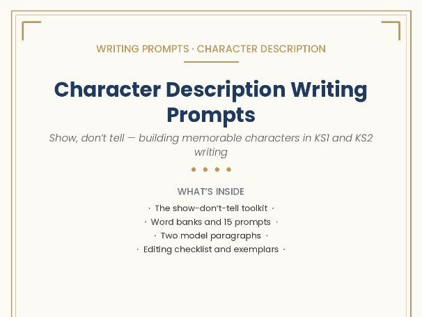 Character Description Writing Prompts