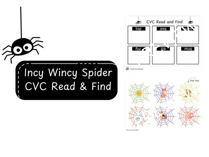 Incy Wincy Spider CVC Read & Find