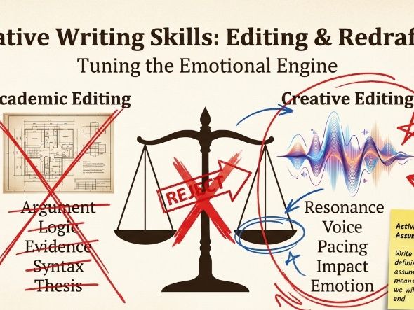 Creative Writing Skills: Editing & Redrafting Creative Work | Self-Paced Study