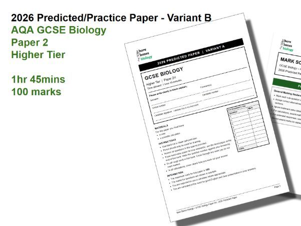 AQA GCSE Biology Paper 2 Higher Tier Predicted/Practice Paper 2026 - Variant B
