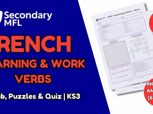 KS3 French Activity Pack: Learning Work Verbs