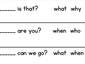 Year 1 English Week 16: Question Marks & Plants
