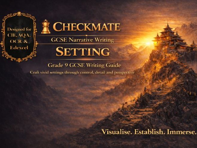 CHECKMATE: SETTING — Grade 9 GCSE Narrative Writing Guide (AQA, OCR, Edexcel, CIE)