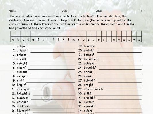 Past Simple TenseRegular Decoder Box Worksheet Teaching