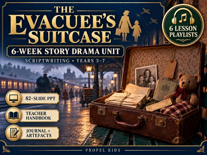 The Evacuees Suitcase Story Drama unit