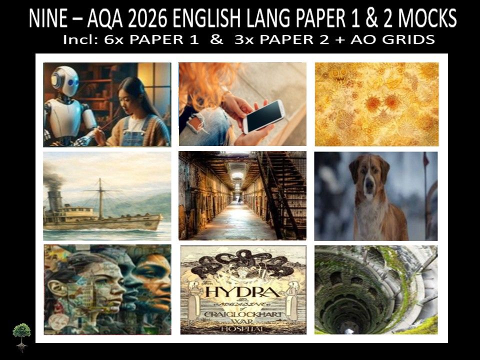 NINE - AQA PAPER 1 & 2 | 2026 FULL MOCKS | AO GRIDS