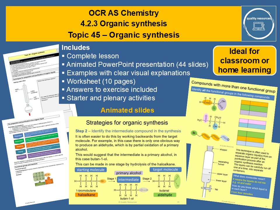 Organic synthesis - OCR AS Chemistry