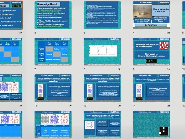 AQA GCSE Physics P6 P6.2- States of matter | + Free AI Long-Answer Marking