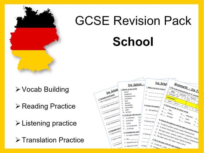 GCSE Revision Pack - Meine Schule - School