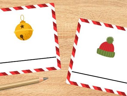 Christmas-Themed Writing Cards