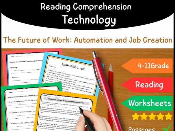 The Future of Work: Automation and Job Creation (Reading Comprehension Worksheet)