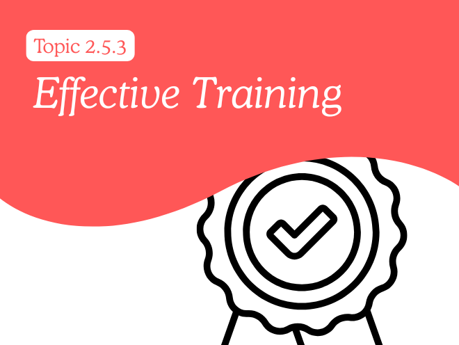 2.5.3 - Effective Training (Revision Sheet)