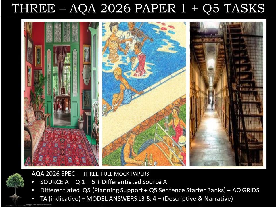 THREE - PAPER 1 | 2026 FULL MOCKS | Q5 TASKS