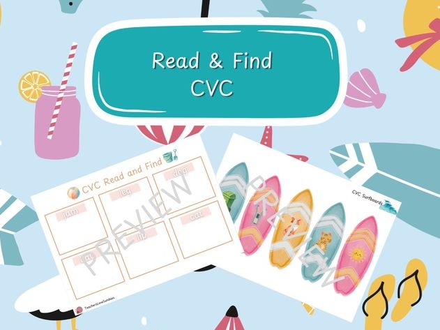 Surfing CVC Read & Find