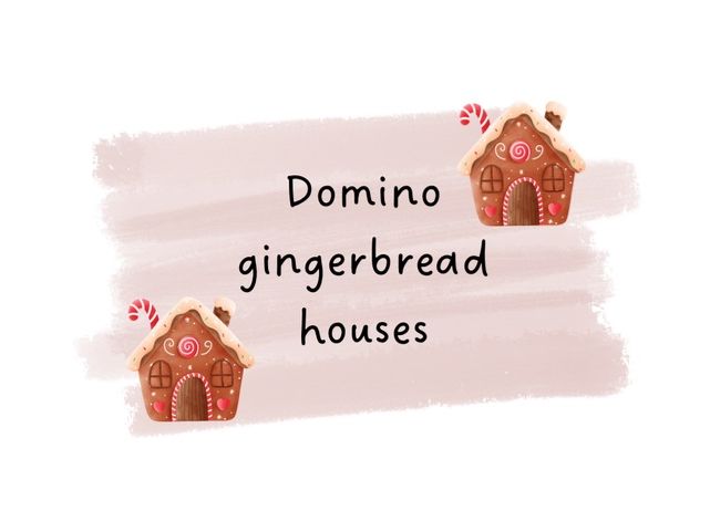 Domino gingerbread houses