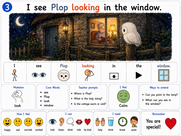 dual coding The Owl Who Was Afraid of the Dark VISUAL RESOURCE SEN