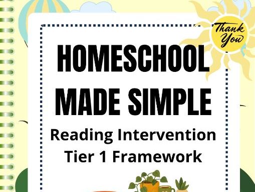 Tier 1 Reading Intervention Framework | Grades K-2nd