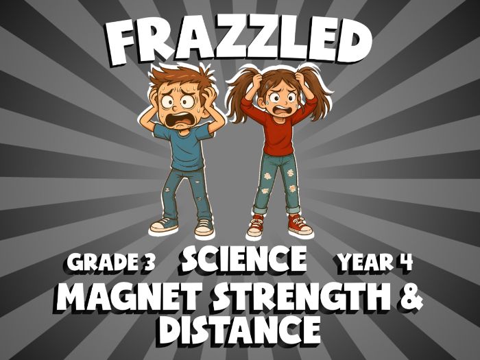 Magnet Strength & Distance FRAZZLED Science Game | No-Prep Year 4 Review Activity