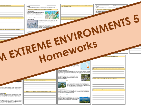 Extreme Environments Homework Bundle