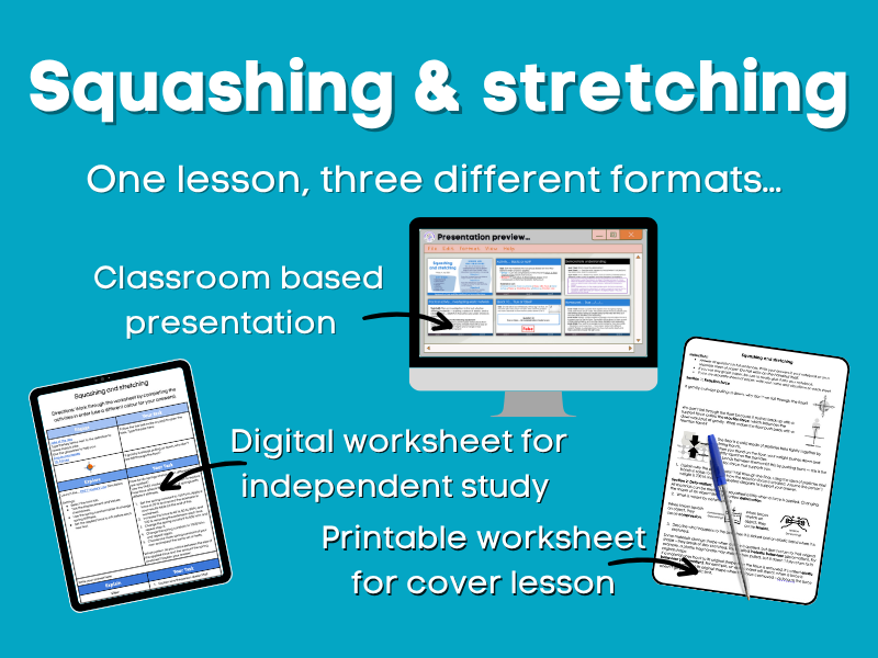 Squashing and stretching Lesson bundle
