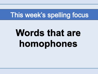 Year 5 Summer 1 Spelling Lessons