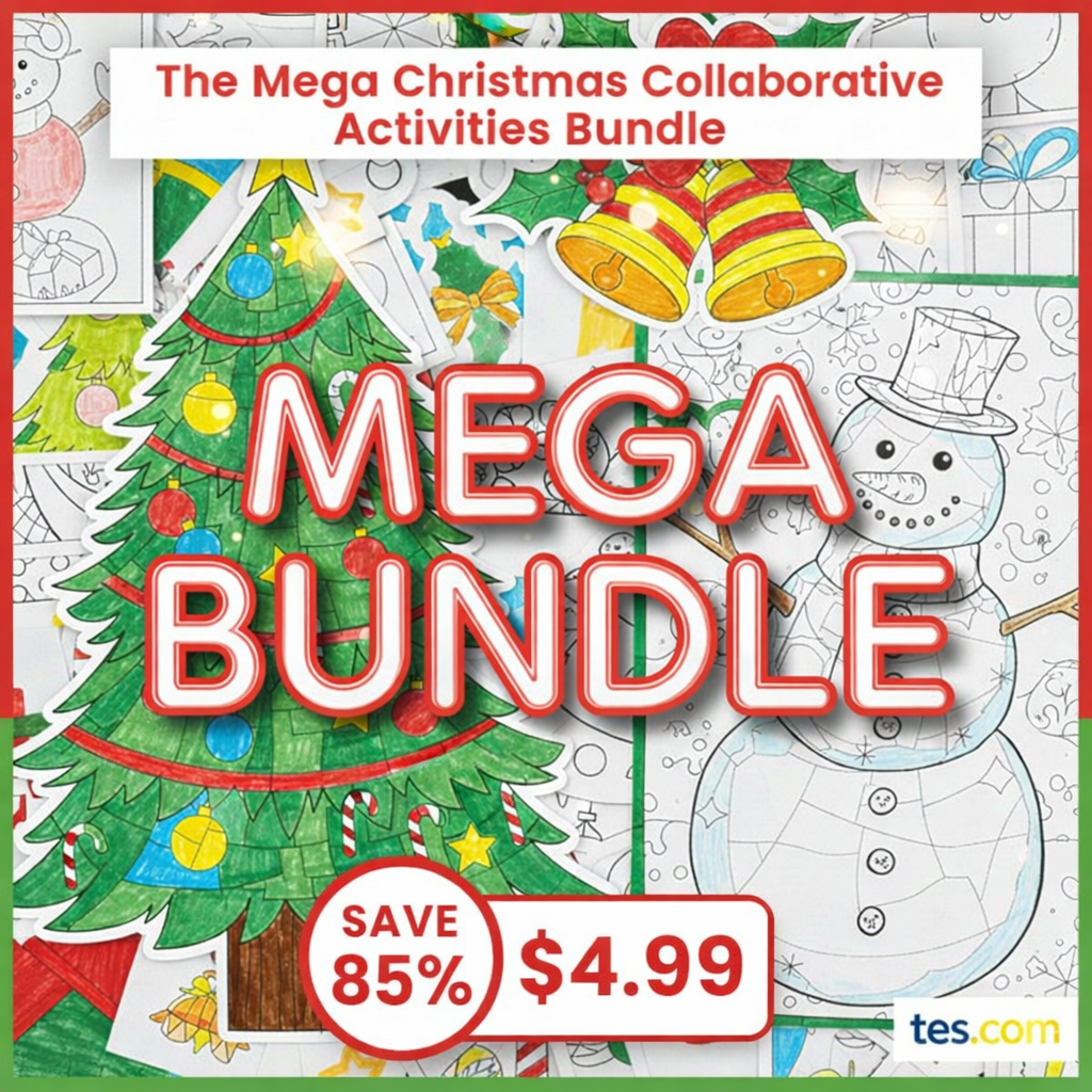 Mega Christmas Collaborative Activities Bundle (save 70%)