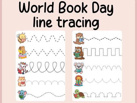 World book day- line tracing- fine motor- continuous provision