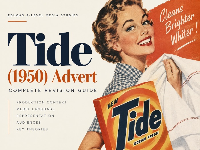 Tide 1950 Advert Eduqas A-Level Media Studies | Complete Analysis, Context & Theory