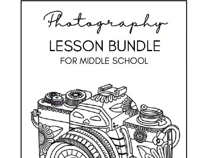 Photography Bundle For Middle School: 5 Easy Grab and Go Projects!