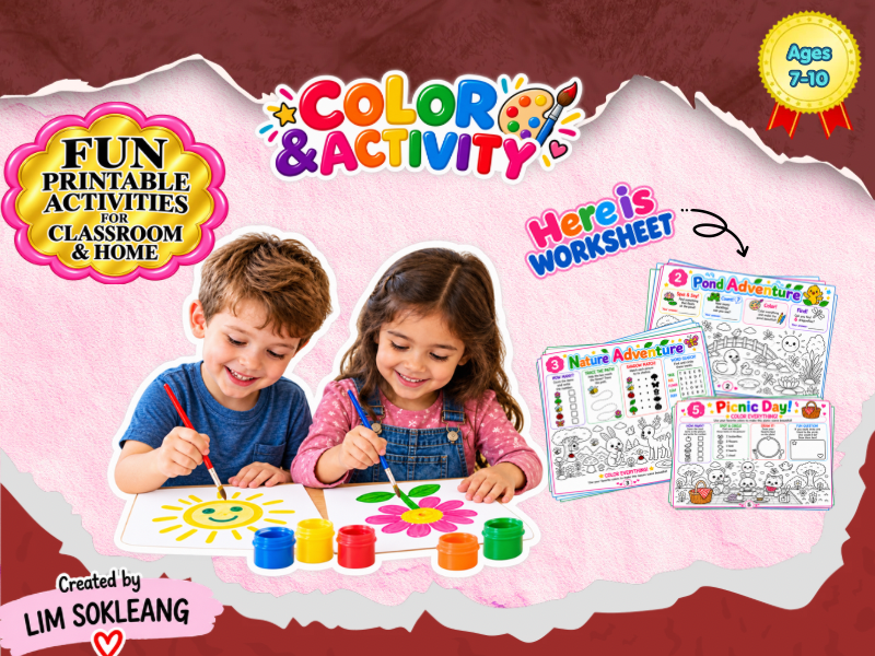 Color & Activity Adventures For Classroom : Fun, Learn & Imagine