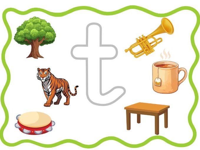 EYFS Phonics Letter Mat - t