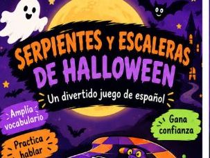 Spanish Halloween Snakes and Ladders