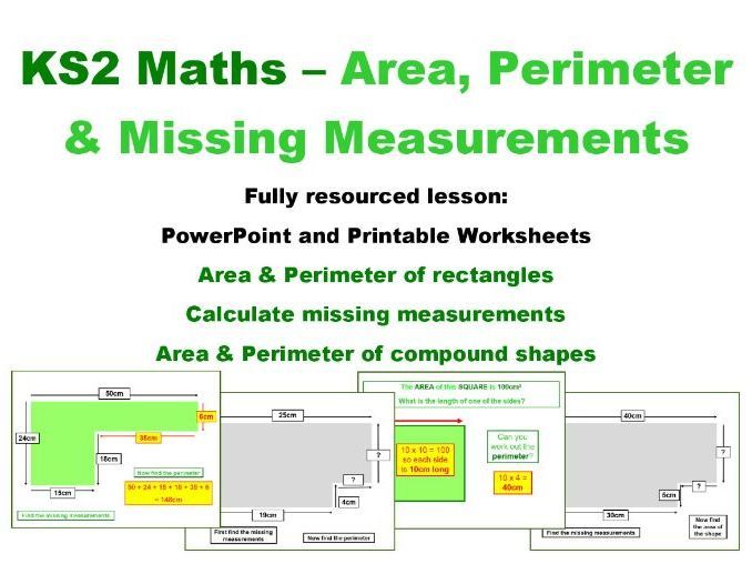 KS2 Maths - Area, Perimeter & Missing Measurements
