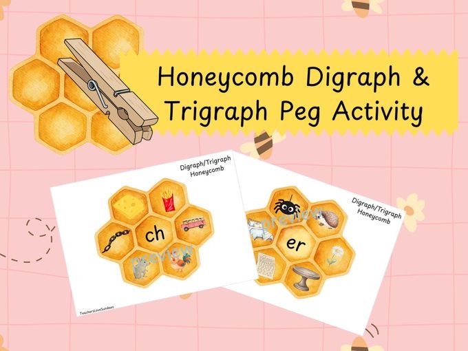 Peg Phase 3 Digraph/Trigraph Honeycomb