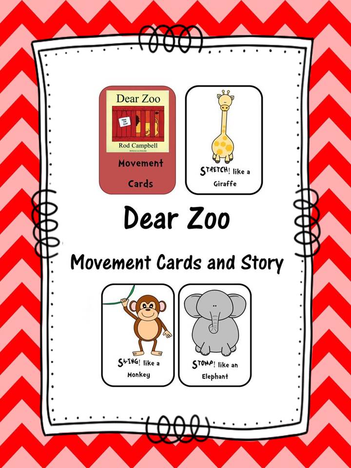 Dear Zoo Movement Cards and Story Teaching Resources